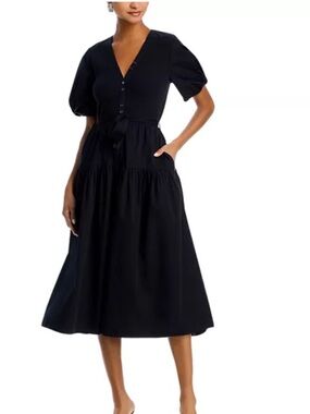 Derek Lamb 10 Crosby Natalia Mixed Media Dress